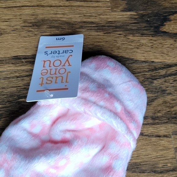 Carter's Girl Baby Pink Sz.6mo Zipped Warm Fuzzy Bunny Easter Outwear Jumpsuit - Picture 3 of 12